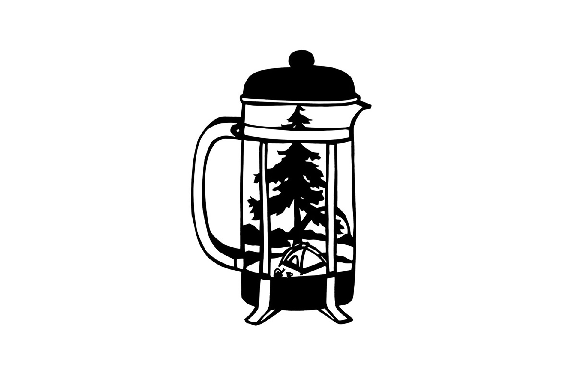 coffee outside french press by anna brones