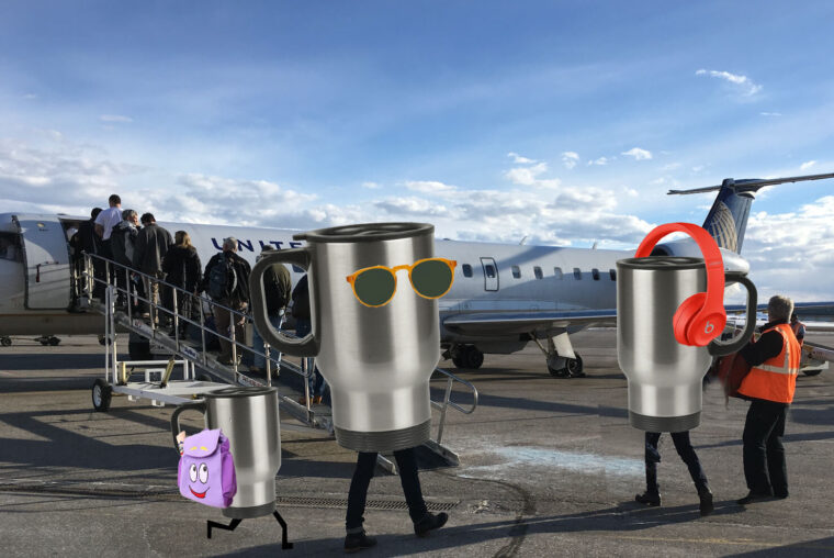 travel mugs