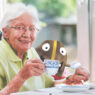 women old age coffee